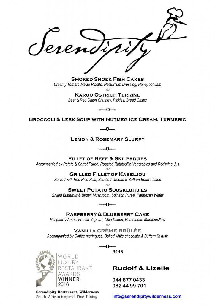 Serendipity Wilderness Restaurant | Luxury Guest House