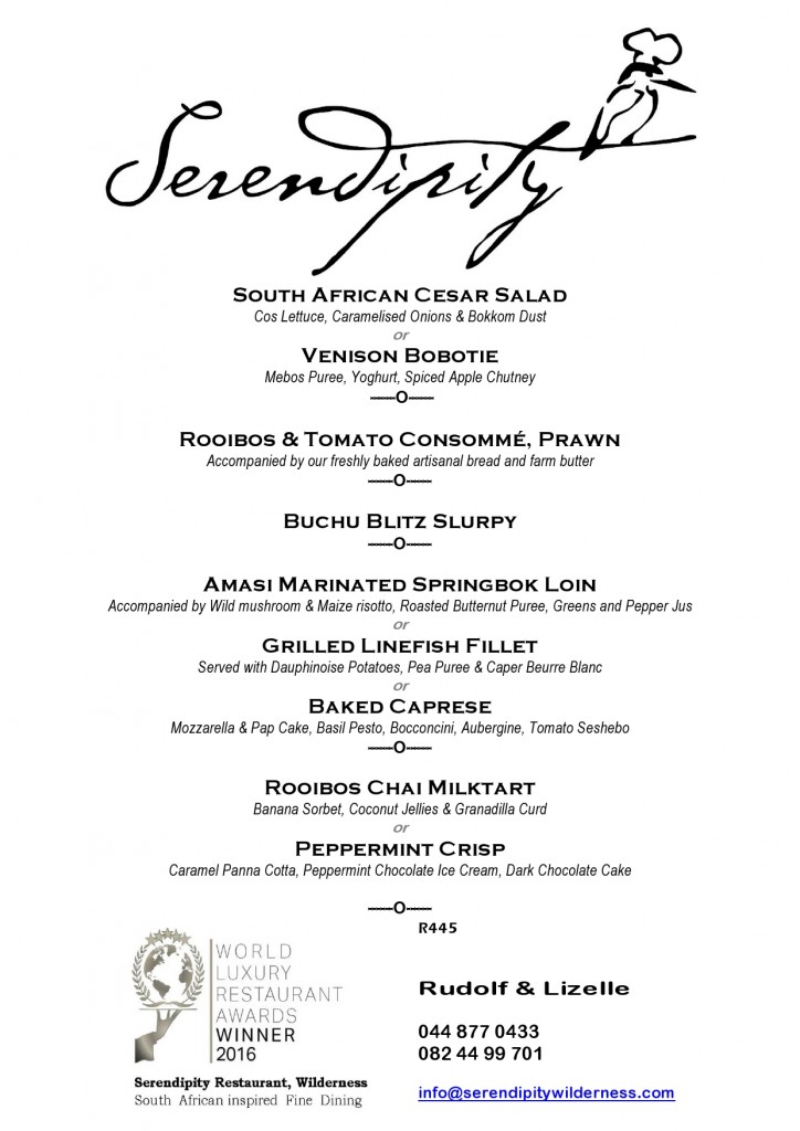 Serendipity Wilderness Restaurant | Luxury Guest House