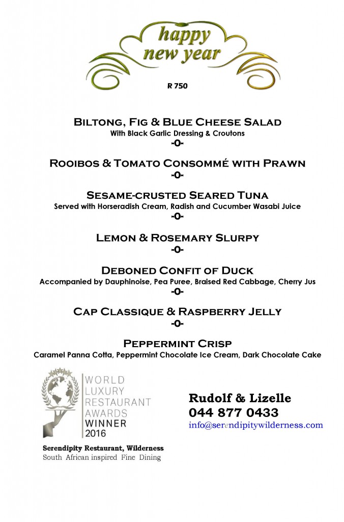 Serendipity Wilderness Restaurant | Luxury Guest House