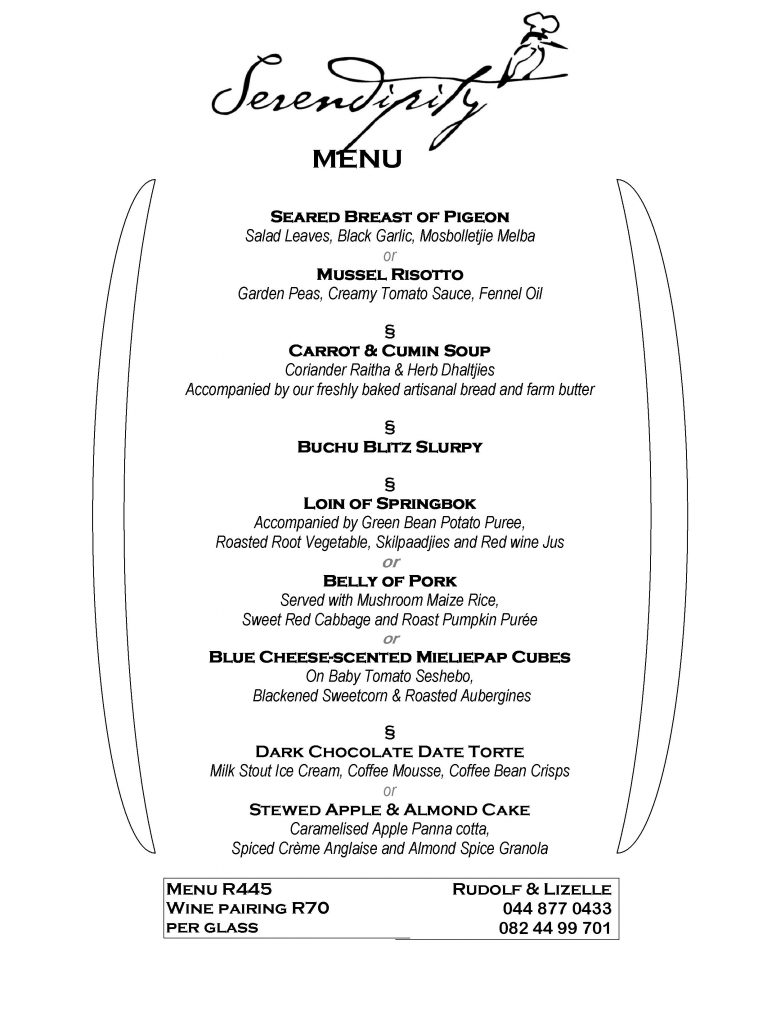 Serendipity Wilderness Restaurant | Luxury Guest House