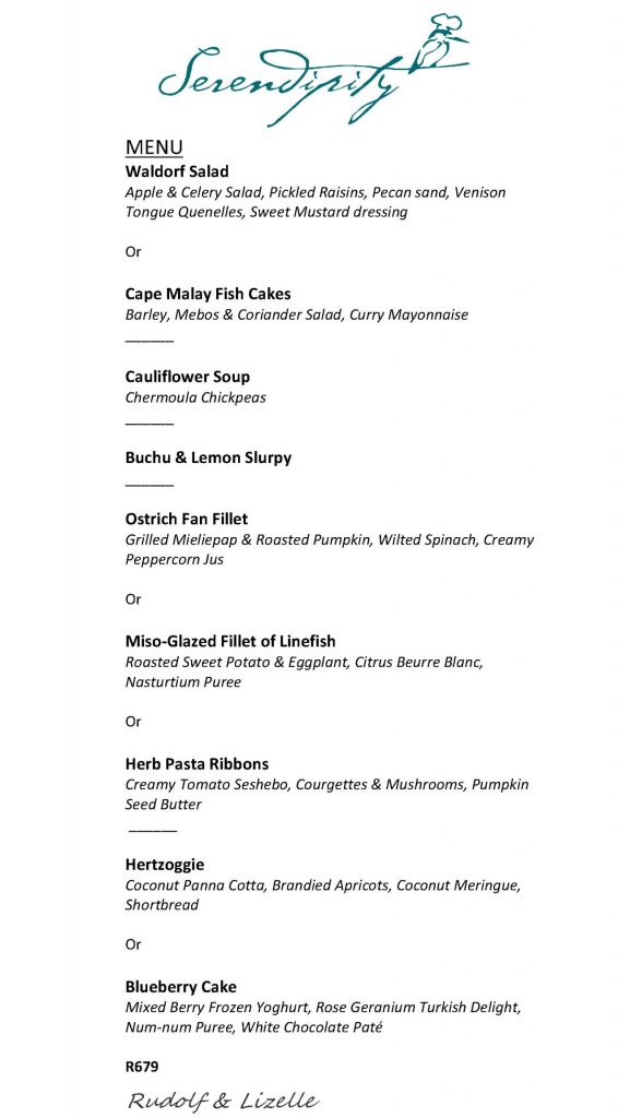 Serendipity Wilderness Restaurant | Luxury Guest House