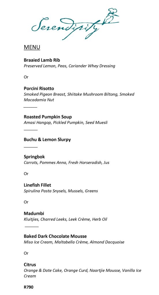 Serendipity Wilderness Restaurant | Luxury Guest House