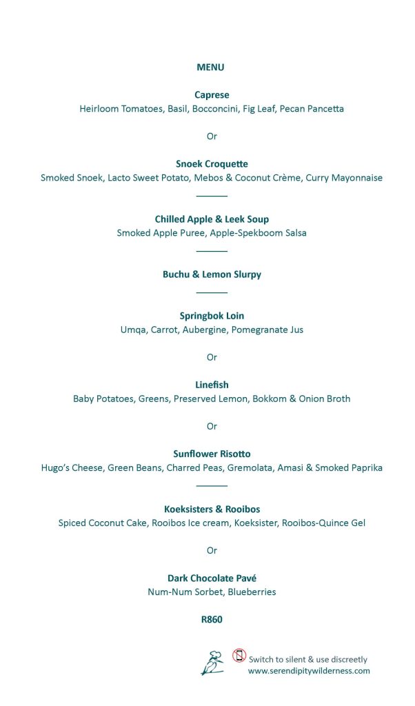 Serendipity Wilderness Restaurant | Luxury Guest House