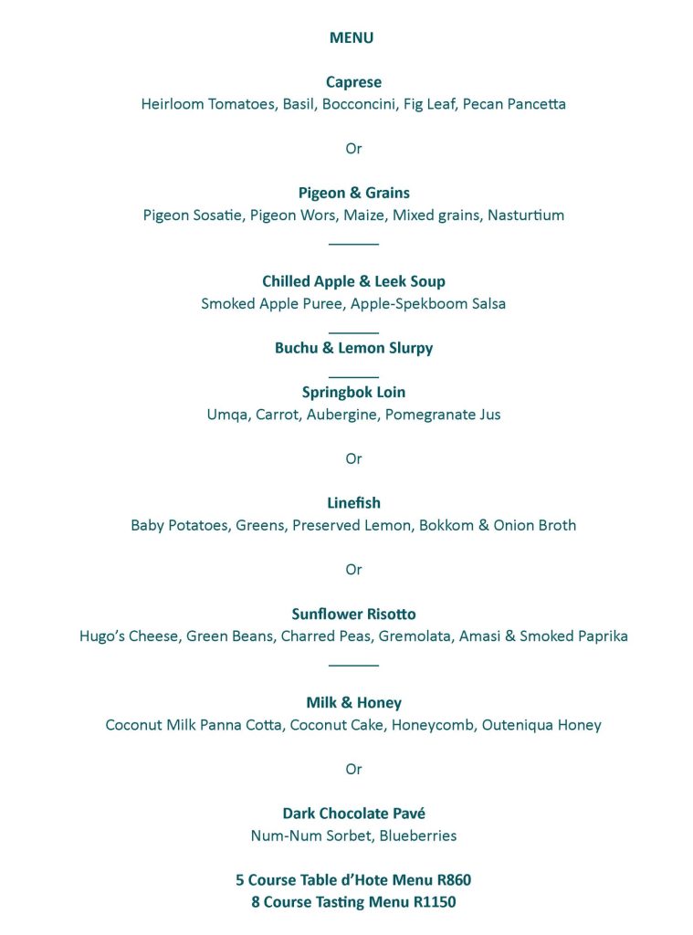 Serendipity Wilderness Restaurant | Luxury Guest House