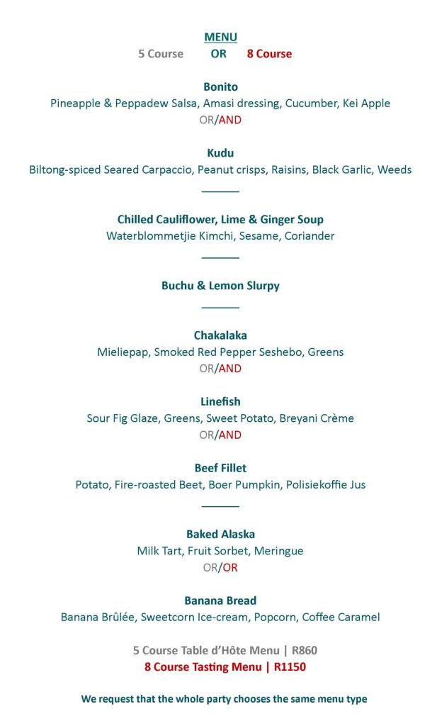 Serendipity Wilderness Restaurant | Luxury Guest House